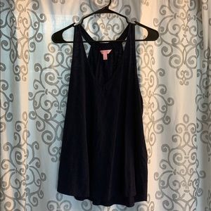Lilly Pulitzer Navy Cinch Razorback Tank